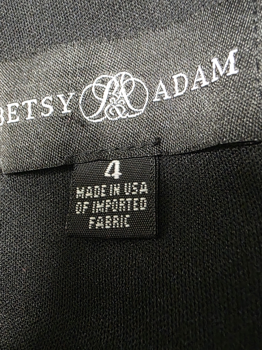 Adam Black Satin High-Low Ruffle Skirt - Picture 2 of 5